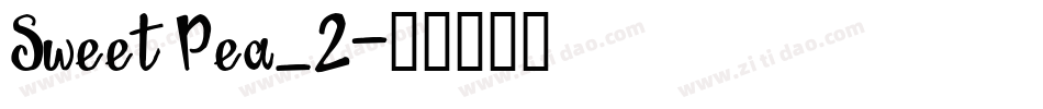 Sweet Pea_2字体转换